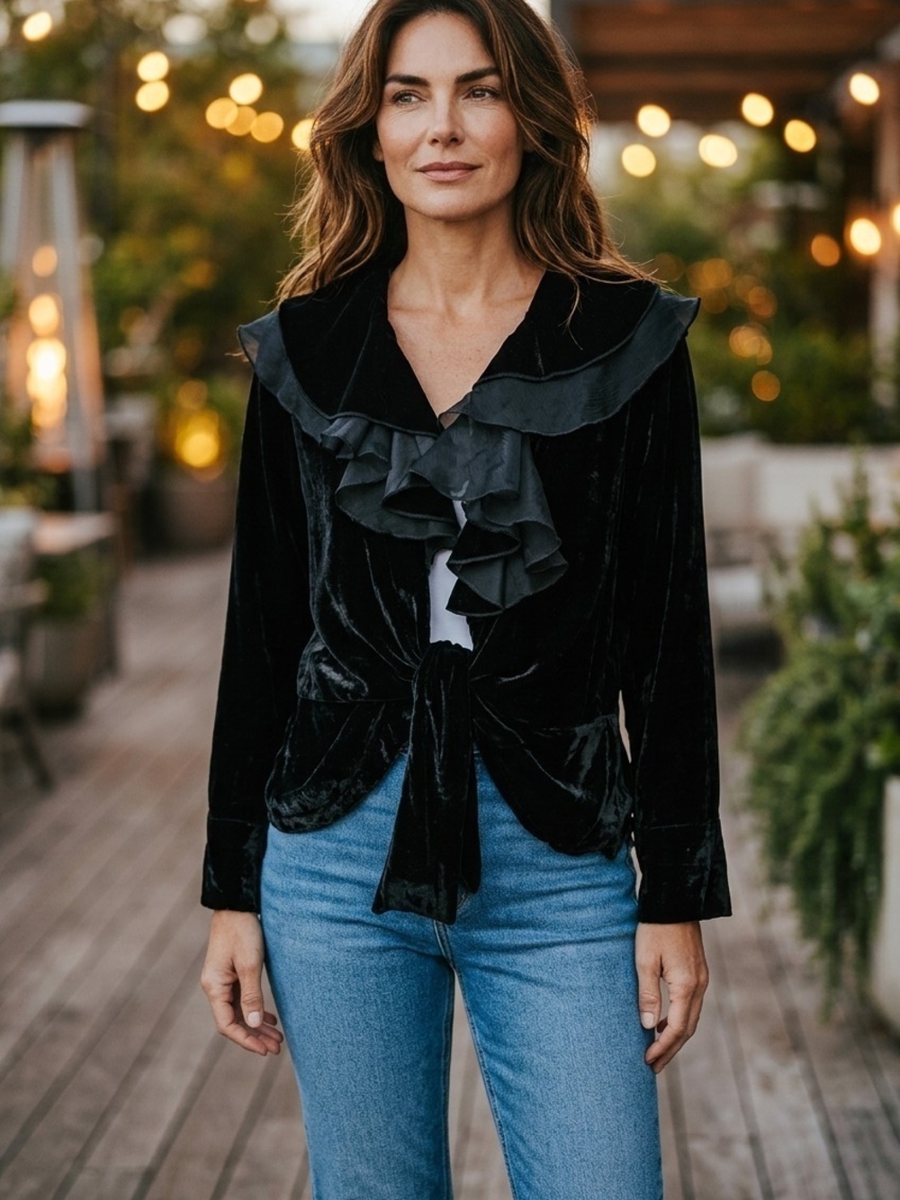 Black Mishca Velour Jacket XL